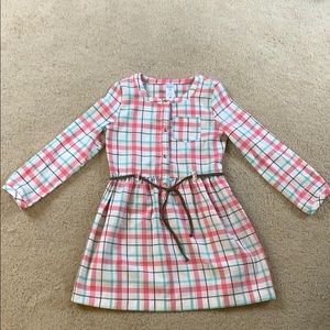 5T Toddler Girl Flannel Dress